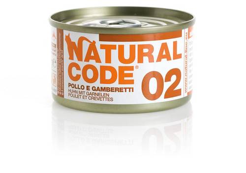 Natural Code Cat Food 02 CHICKEN AND SHRIMPS 85g