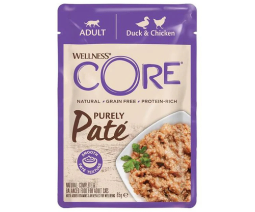 Wellness CORE – Purely Pâté Duck & Chicken for Adult Cats