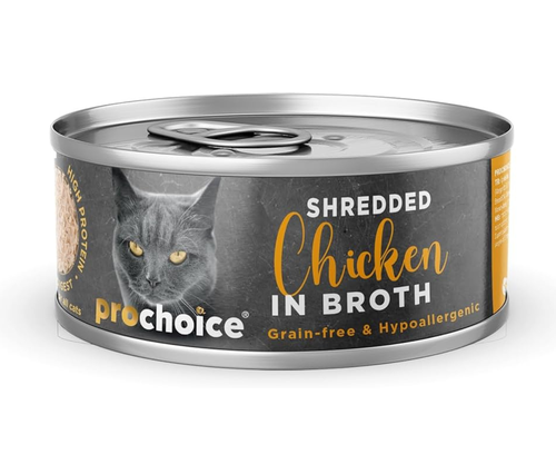 Prochoice – Shredded Chicken in Broth for Cats