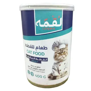 Loqma Cat Adult Food Salmon &Shrimp  Chunk in Gravy 400g