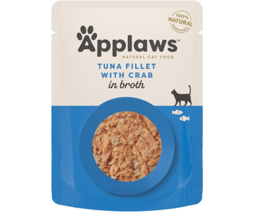 Applaws – Tuna Fillet with Crab in Broth 70g