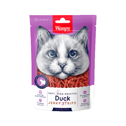 wanpy cat treats duck 80g