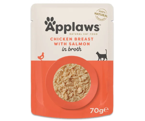 Applaws Chicken Breast with Salmon in Broth – 70g