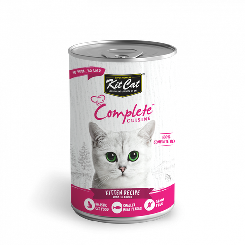 Kit Cat Complete Cuisine Tuna  In Broth Kitten Recipe 150g