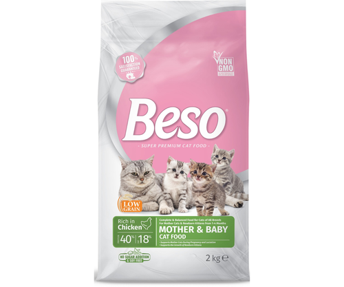 Beso Super Premium Cat Food – Mother & Baby (Chicken) – 2 kg
