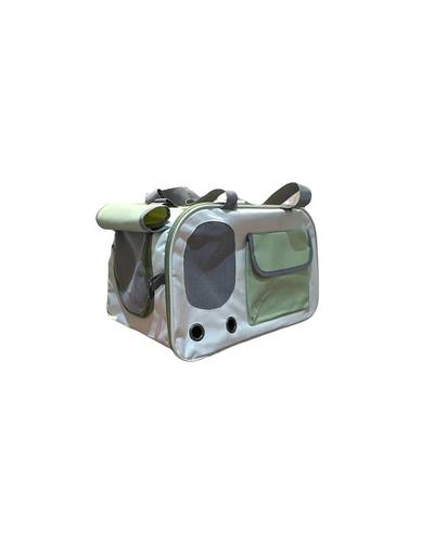 ( green and beige ) Cat and animals  Carrying Bag