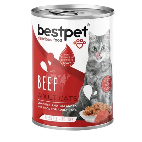 BEST PET FOR ADULT CATS WITH BEEF 400G