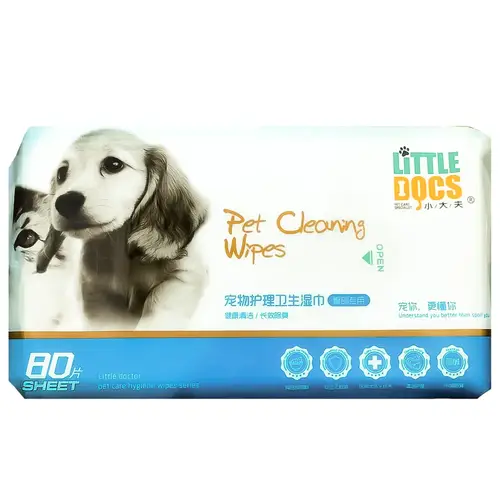 Wet and scented wipes for cats and dogs 80 wipes