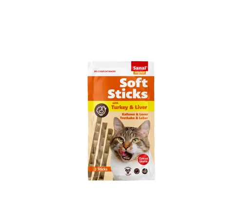 Sanal soft sticks with turkey&liver