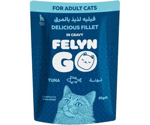 Felyn Go – Delicious Fillet in Gravy for Adult Cats – Tuna