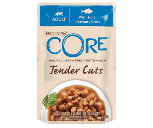 Wellness CORE – Tender Cuts Tuna in Savoury Gravy for Adult Cats