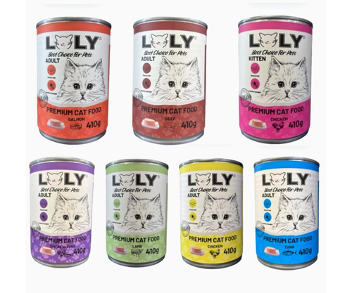 Loly Premium Cat Food Assorted Flavors – 410g