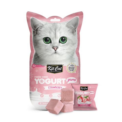KIT CAT FREEZE DRIED YOGURT YUMS STRAWBERRY