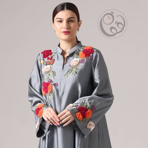 جلابية بورود بارزه - 28