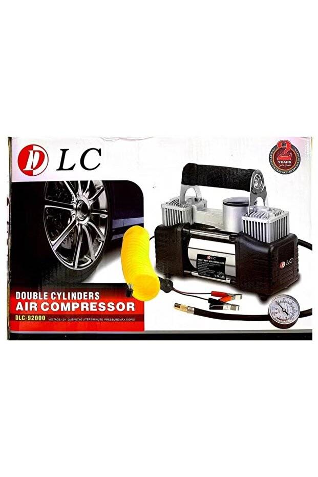 DLC منفاخ إطارات مع ضاغط هواء مزدوج الأسطوانة 