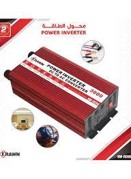 محول طاقة KRAWN KW-IV209 بقدرة 3000 واط لتحويل 12V DC إلى 220V AC