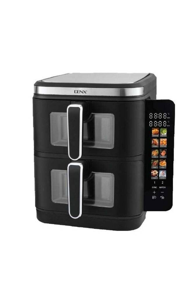 Denx مقلاة هوائية مزدوجة DX4001 - سعة 11 لتر