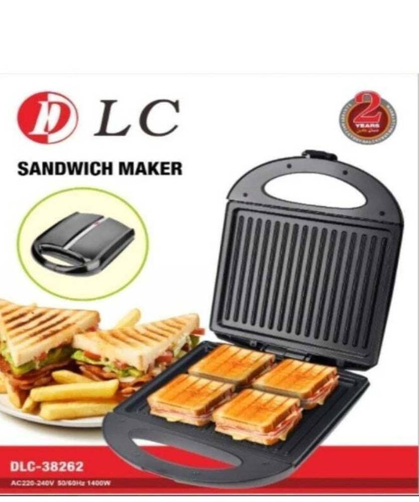 DLC صانعة الساندويتشات بقوة 1400 واط DLC-38262 - أسود
