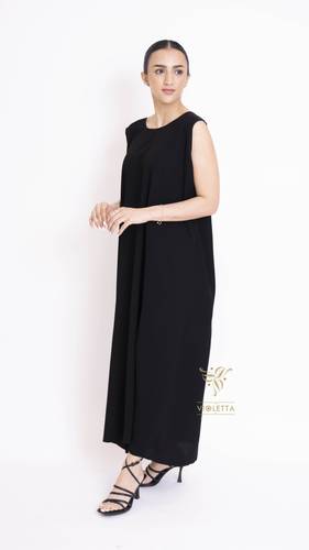 فستان عباية أسود- Z125