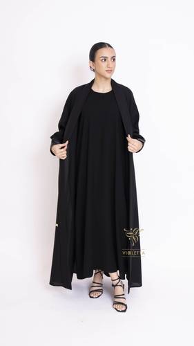 فستان عباية أسود- Z125
