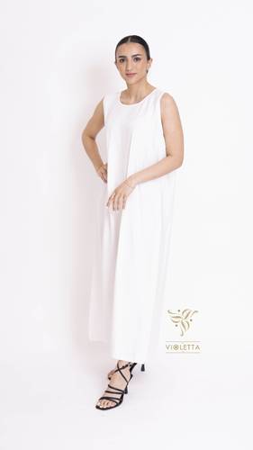 فستان عباية أبيض - Z124