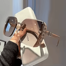 نظارات شمسية مربعة الشكل من ماركة Ins Fashion ل