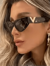 نظارات شمسية فاخرة بتصميم عين القطة 