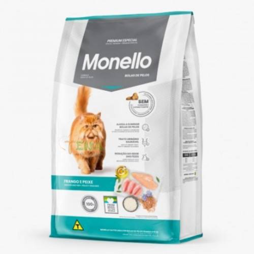 دراي فود قطط مونيلو monello cat هيربل للقطط بنكهة الدجاج و السمك