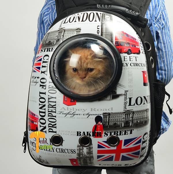 شنطة كبسولات الفضاء تصميم بريطاني للقطط والكلاب