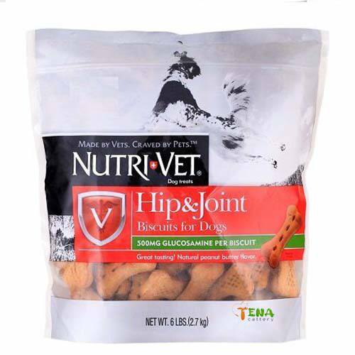 رقائق البسكويت Nutri-Vet ( نيوتري فيت ) للكلاب بطعم زبدة الفول السوداني 2.7كيلو