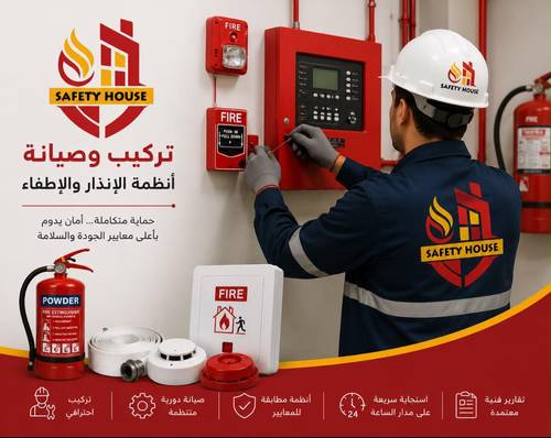 تركيب وصيانة أنظمة الإنذار والإطفاء من الحريق