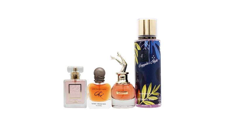 بكج مميز يحتوي على معطر جسم يومسيرا بالاضافة الى تشكيلة مختاره من عطور جيني كولكشن