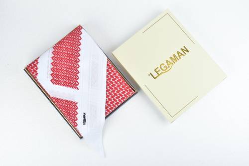 شماغ احمر فاتح legaman رقم LR-3