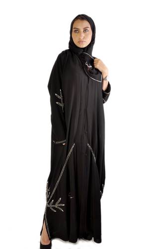 عباية buk 12  قماش طيف الاسود