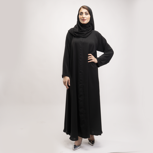 عباية كتف سادة كلوش قماش شريفة