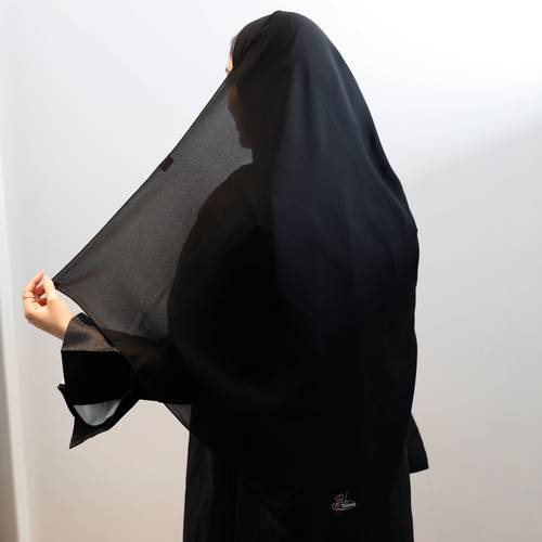 طرحة سادة قماش نجوم الليل