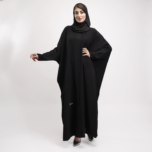 عباية كتف سادة قصة فراشة قماش ستار بوكنان