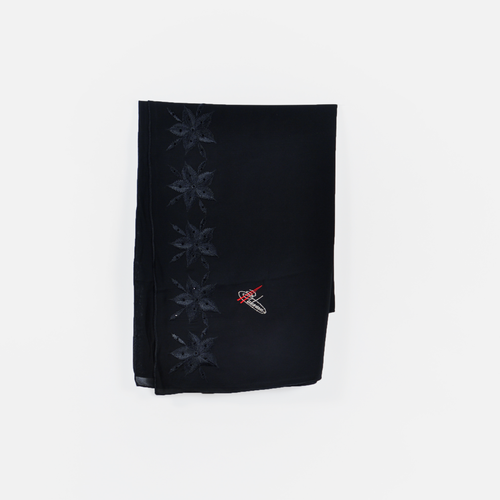 طرحة مطرزة قماش نجوم الليل T-01