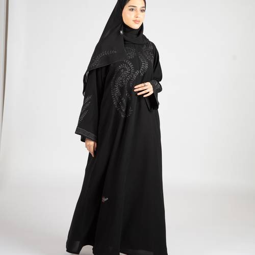 عباية كتف مطرزة WT 06 قماش ستار بوكنان