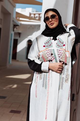 عباية قماش لينن Nawader 02