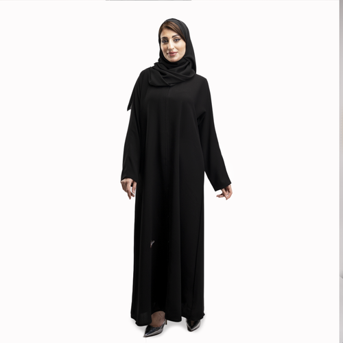 عباية كتف سادة كم عادي قماش ستار  بوكنان