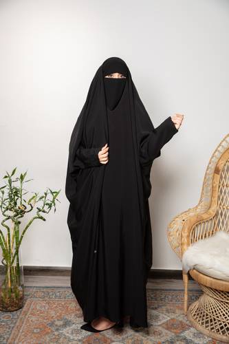 عباية راس موديل اسلامي قصة فراشة قماش صالونا