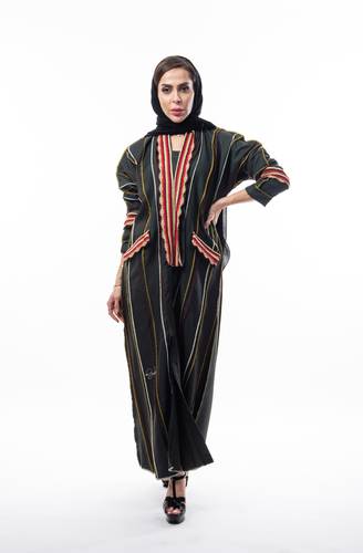 عباية  Silk linen موديل buk 66 