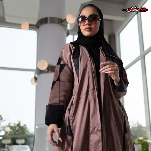 عباية ملونه كتف بقماش تفته Buk 204