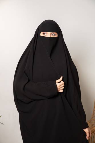 عباية راس قصة فراشة لاف قماش صالونا