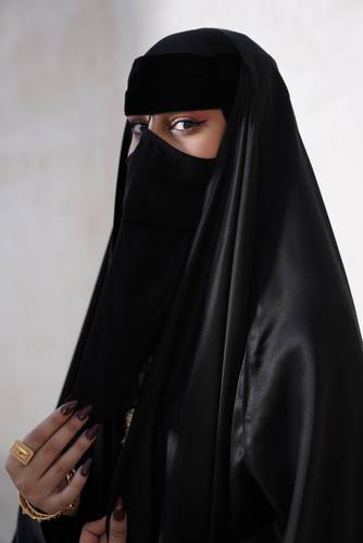 برقع بوكنان مخمل سادة