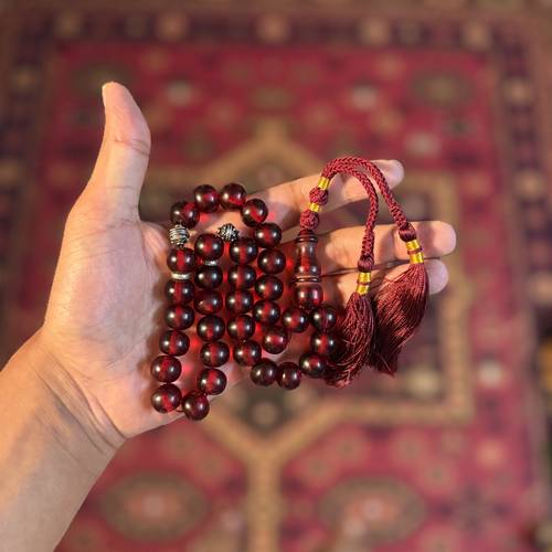 فاتوران احمر شفاف كركوشة حمراء