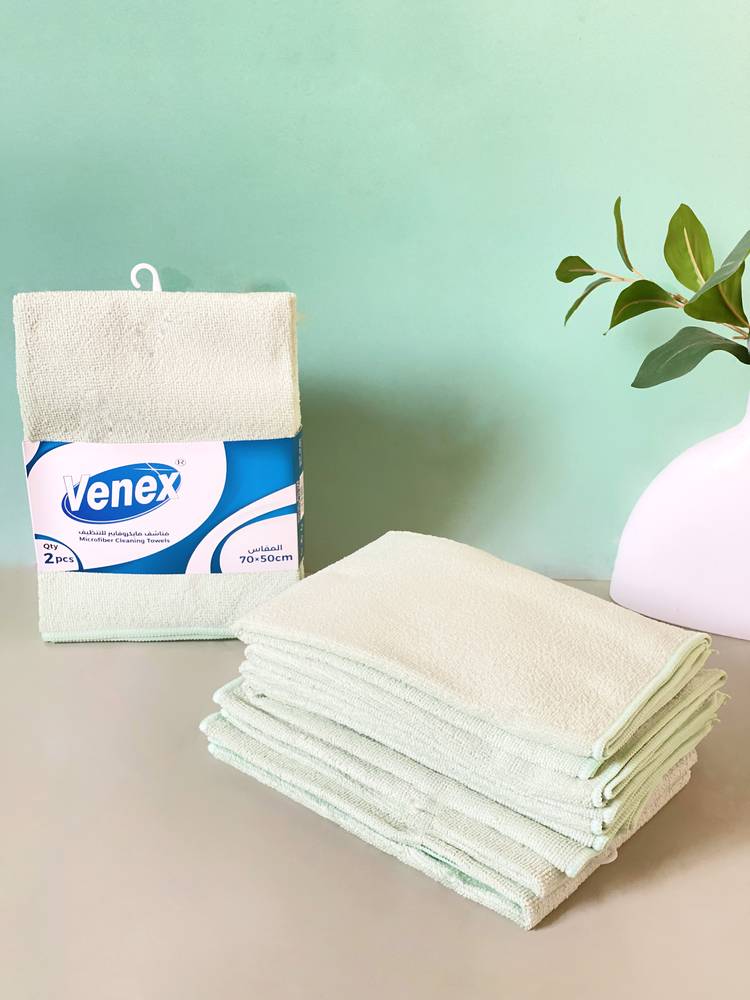 مناشف مايكروفايبر فينكس 2 حبة مقاس 70*50