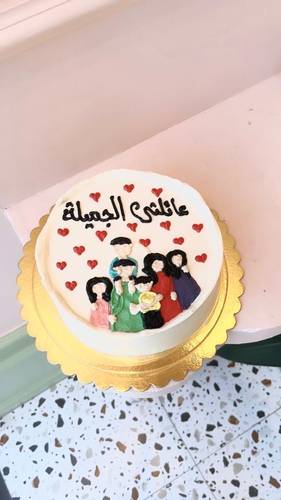 كيك كوري عائلتي الجميلة 