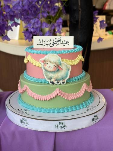 كيك العيد دورين كورى تغطية كريمه كامل